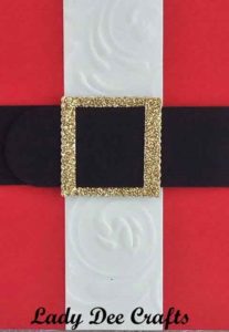 Santa's Jacket refillable notebook holder using stampin' up! products - by Dee Copus-Read, Lady Dee Crafts