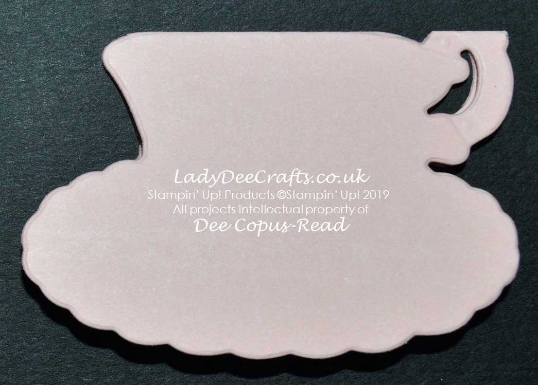 Tea Time Framelits Partial Die-Cutting Tutorial by Dee Copus-Read, Lady Dee Crafts.