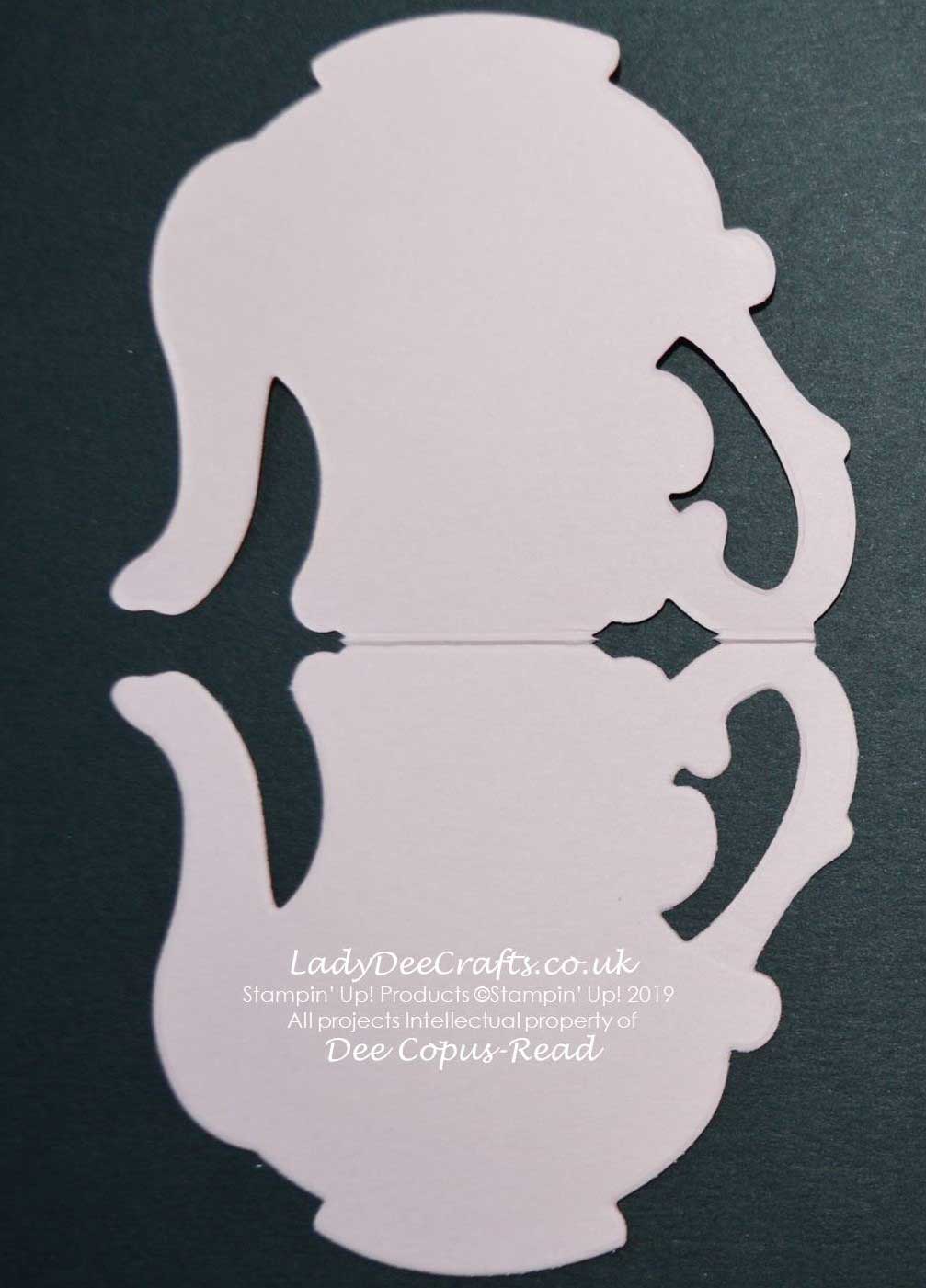 Tea Time Framelits Partial Die-Cutting Tutorial by Dee Copus-Read, Lady Dee Crafts.