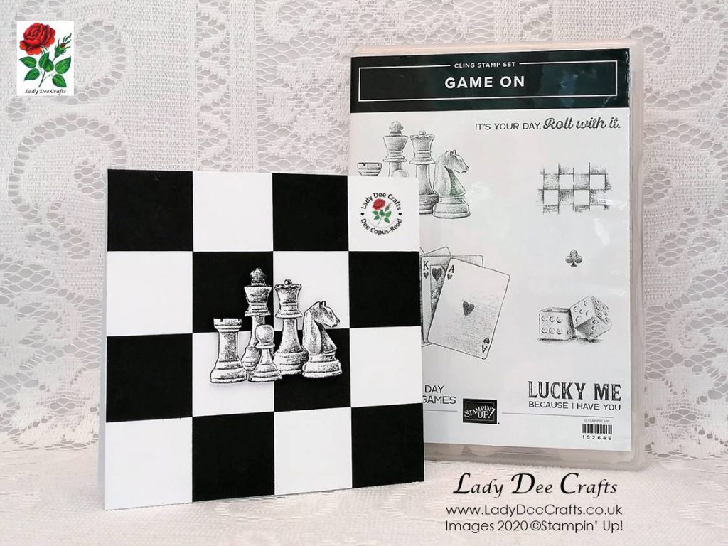 Stepped Up version of the Chess Board card