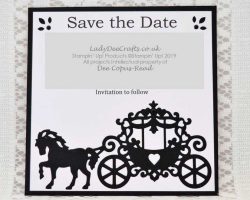 TJ's & Hayley's Save The Date Hayley & TJ's Horse & Carriage Save the Date cards - by Dee Copus-Read, Lady Dee Crafts